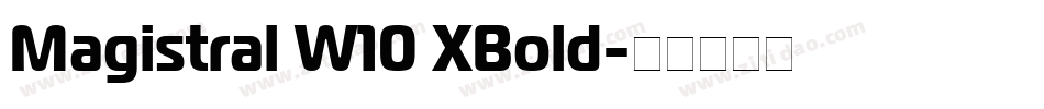 Magistral W10 XBold字体转换